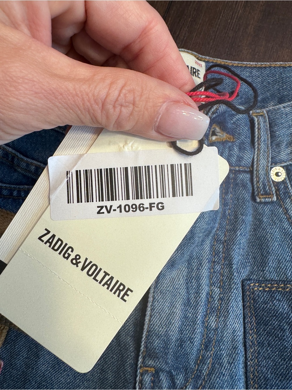 Zadig & Voltaire Défilé Sina Denim Eco Patch Shorts NWT Designer Jean Shorts F36 - Picture 10 of 16